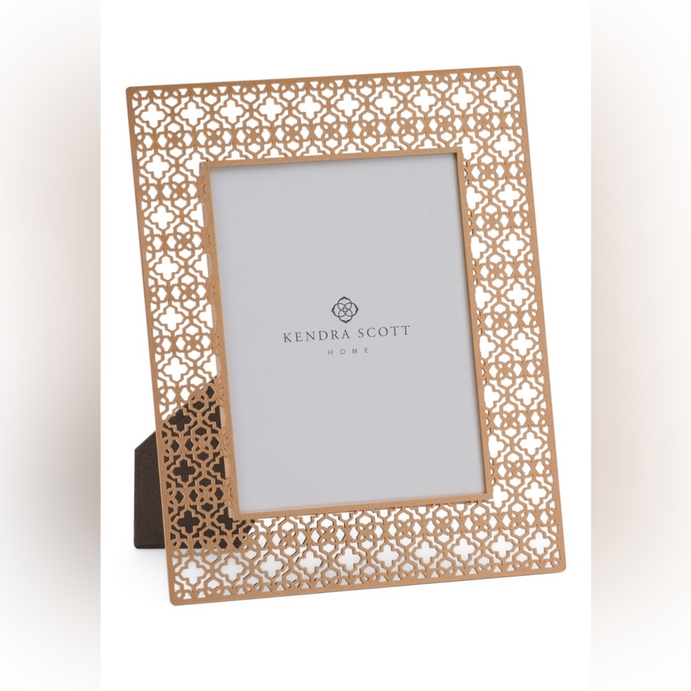 KENDRA SCOTT 5x7 Filigree Stamped Metal Tabletop Picture Frame